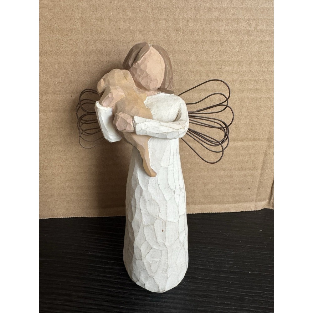 Willow Tree Angel Of Friendship With Puppy Susan Lordi Vintage 1999 Demdaco